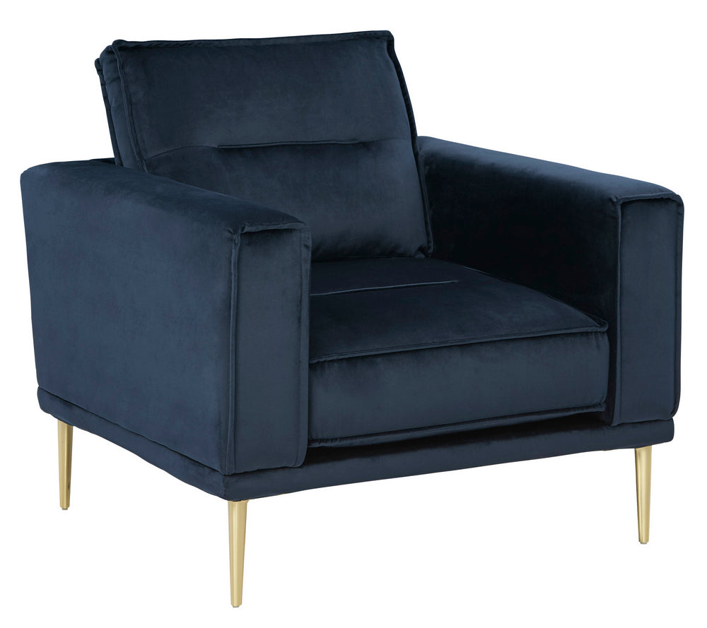 Macleary Navy Velvet Chair