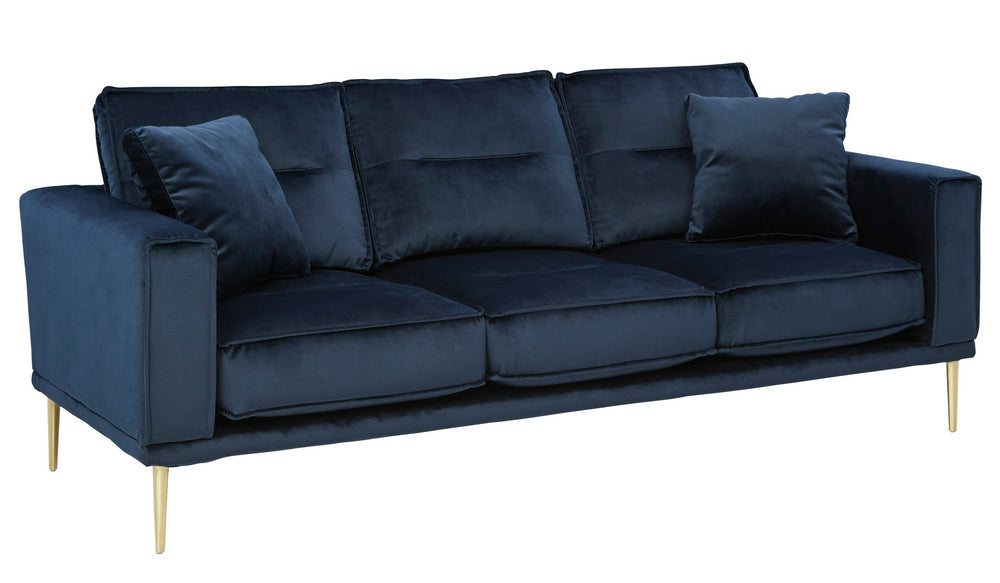 Macleary Navy Velvet Sofa