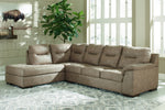 Maderla 2-Pc Pebble LAF Sectional Sofa