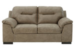 Maderla Pebble Faux Leather Loveseat