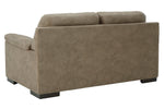 Maderla Pebble Faux Leather Loveseat