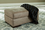 Maderla Pebble Faux Leather Ottoman