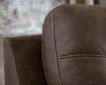 Maderla Walnut Faux Leather Chair