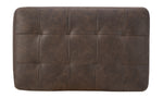 Maderla Walnut Faux Leather Ottoman