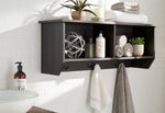 Mansi Gray Wood 2-Cube Wall Shelf