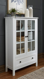 Miranda White Wood Accent Cabinet