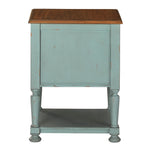 Mirimyn Brown/Teal Wood Accent Cabinet