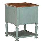 Mirimyn Brown/Teal Wood Accent Cabinet