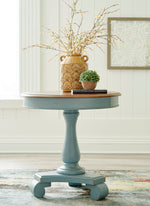 Mirimyn Brown/Teal Wood Accent Table