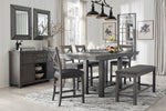 Myshanna 2 Gray Counter Height Chairs