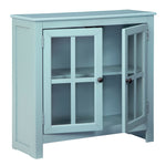 Nalinwood Teal Wood Accent Cabinet