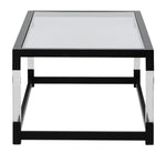 Nallynx Coffee Table with Clear Glass Top