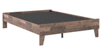 Neilsville Multi Gray Wood Full Platform Bed