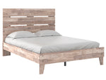 Neilsville Whitewash Queen Platform Bed with Headboard