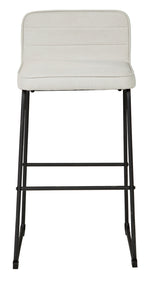 Nerison 2 Beige Fabric Tall Bar Stools