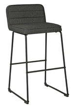 Nerison 2 Gray Fabric Tall Bar Stools