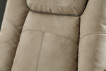 Next-Gen DuraPella Modern Sand Faux Leather Power Recliner Loveseat