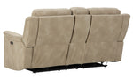 Next-Gen DuraPella Sand Faux Leather Power Recliner Loveseat