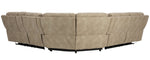 Next-Gen DuraPella Sand Faux Leather Power Recliner Sectional Sofa