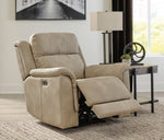 Next-Gen DuraPella Sand Faux Leather Power Recliner