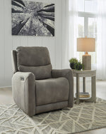 Next-Gen DuraPella Slate Faux Leather Zero Wall Power Recliner