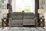 Next-Gen DuraPella Slate Faux Leather 2-Seat Power Recliner Sofa