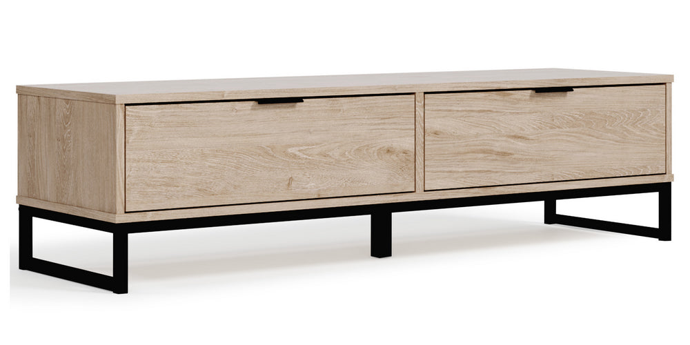 Oliah Natural Tone Wood Storage Bench