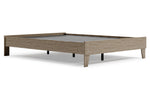 Oliah Natural Tone Wood Queen Platform Bed