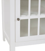 Opelton White Wood 1-Door Accent Cabinet