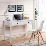 Othello White Wood Home Office Small Desk