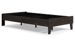 Piperton Black Wood Twin Platform Bed