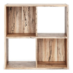 Piperton Natural Wood 4-Cube Organizer