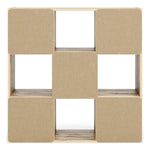 Piperton Natural Wood 9-Cube Organizer