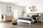 Piperton Natural/White Wood 6-Drawer Dresser