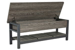 Rhyson Brown Wood Storage Accent Bench