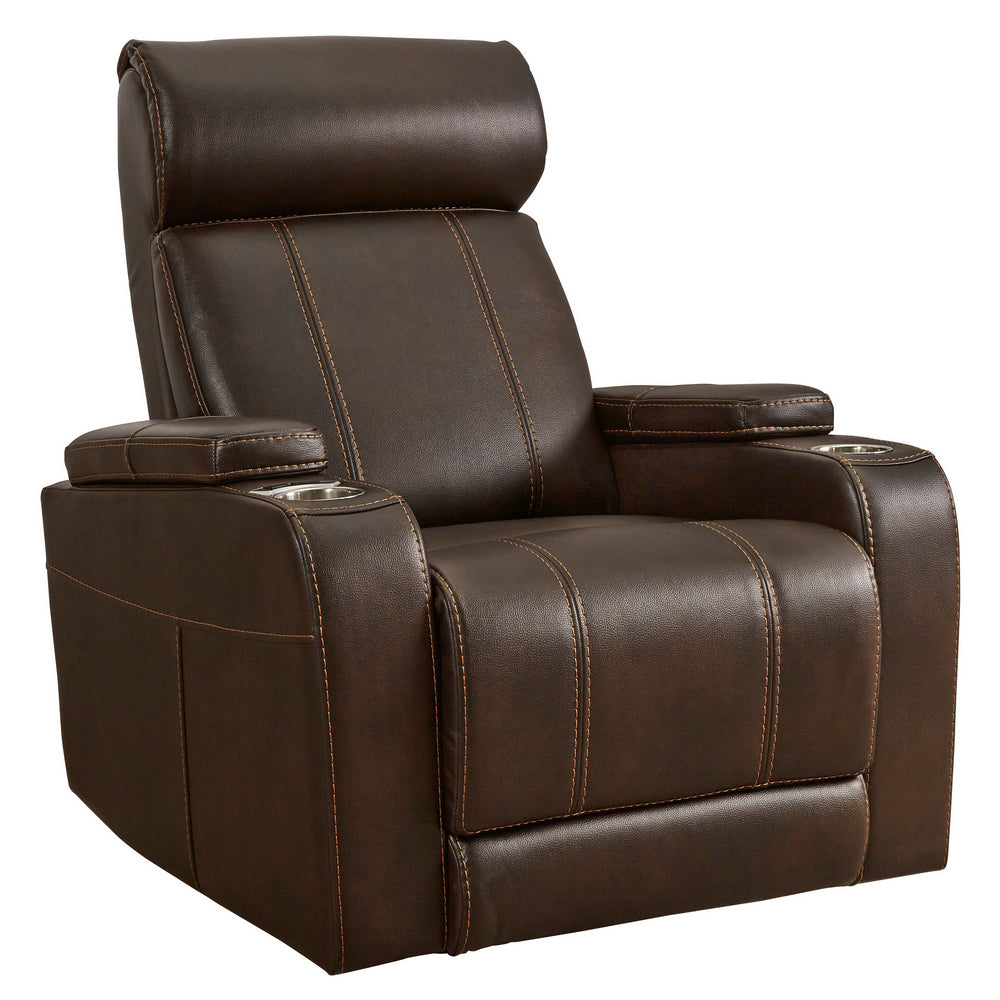 Screen Time Walnut Power Recliner