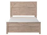 Senniberg Light Brown Wood Full Panel Bed