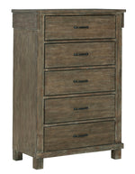 Shamryn Grayish Brown 5-Drawer Chest