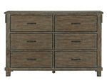 Shamryn Grayish Brown 6-Drawer Dresser