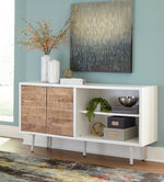 Shayland White/Brown Wood Accent Cabinet