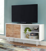 Shayland White/Brown Wood Accent Cabinet