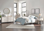 Socalle Natural Tone Full Platform Bed with Headboard