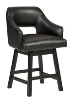 Tallenger 2 Black Swivel Bar Stools