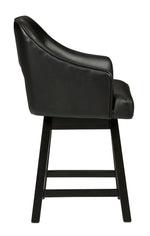 Tallenger 2 Black Swivel Bar Stools