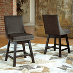 Tallenger 2 Dark Gray Swivel Bar Stools