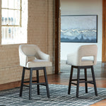 Tallenger 2 White Tall Swivel Bar Stools