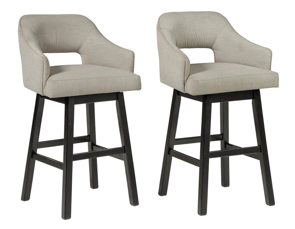 Tallenger 2 White Tall Swivel Bar Stools