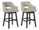 Tallenger 2 White Tall Swivel Bar Stools