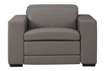 Texline Gray Leather Power Recliner