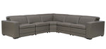 Texline 6-Pc Gray Leather Power Recliner Sectional Sofa